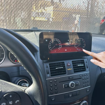 10,25» автомобильный стерео Carplay GPS BT 6 + 128G для Mercedes Benz C-класса W204 2007-2010 - Изображение 1 из 4