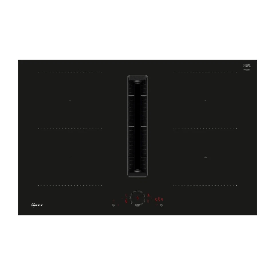 Neff N70 Series 80cm 4 Zone Induction Hob with Integrated Ventilation V58NHQ4L0