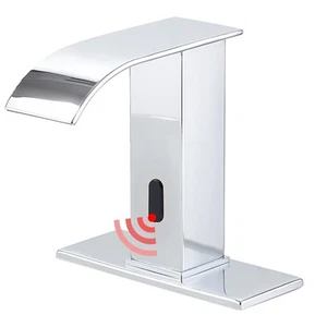 Automatic Sensor Touchless Bathroom Sink Faucet DC Powered Sensor Hands Free ... - Picture 1 of 6