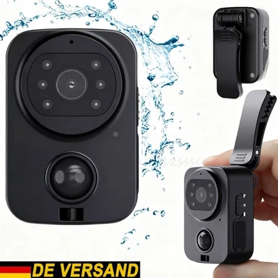 Mini Körperkamera 1080P HD Bodycam Video avi Camcorder 1080P Kamera wasserdicht. - Bild 1 von 4