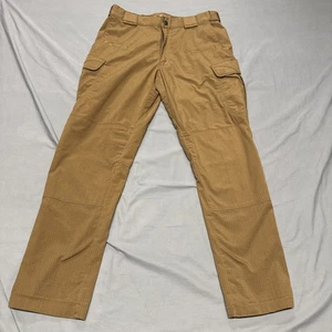 5.11 Tactical Adjustable Waist Brown Cargo Work Pants 32x30 Ripstop Stretch - Picture 1 of 13