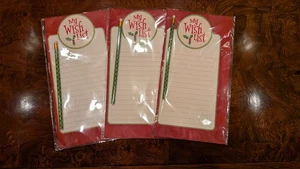 3 "Mi lista de deseos de Navidad" que incluye lápices en colores navideños paquetes sin abrir - Imagen 1 de 5