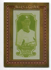2024 Topps Allen & Ginter Printing Plate Yellow Albert Pujols 1/1 SL Cardinals - Picture 1 of 2