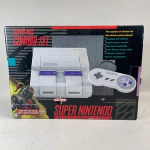 New Nintendo Super Nintendo Entertainment System SNES Video Game Console SNS-001 - Foto 1 di 19