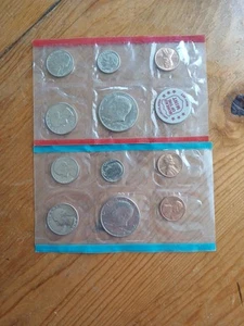 1972 U.S. Mint Set - Uncirculated Coins -11-Coin Set P And SF - Picture 1 of 2