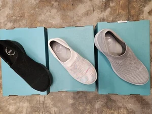 Bzees Womens Good Day Slip-On Sneakers Knit Washable Stretch Shoes CHOOSE COLOR - Picture 1 of 5