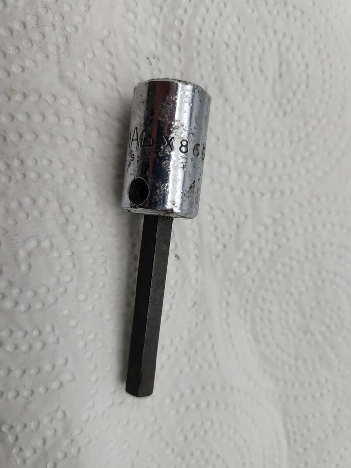 MAC TOOLS 3/8" DRIVE 1/4" HEX / ALLEN BIT SOCKET DRIVER - MADE IN USA - X86D - Image 1 of 2