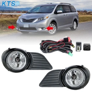 Luces antiniebla del parachoques delantero luces de conducción + interruptor + cableado para Toyota Sienna 2011-2017 - Imagen 1 de 14