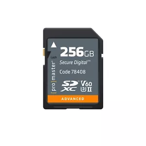 Promaster 256GB SDXC Advanced UHS-II V60 Memory Card #78408 - Picture 1 of 1