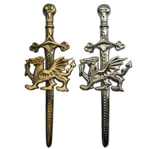 "Alfileres y broches celtas cromados cromados escoceses alfileres escoceses escoceses 4" - Imagen 1 de 3