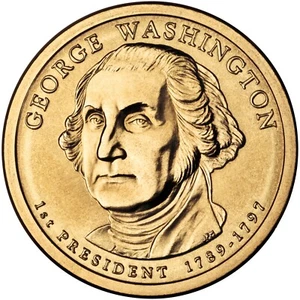 2007 P George Washington Presidential Dollar From Mint Roll - Picture 1 of 8