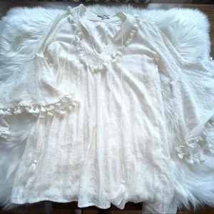 Olivaceous White Mini Dress Pre-Owned Size Small With Lining - Picture 1 of 6