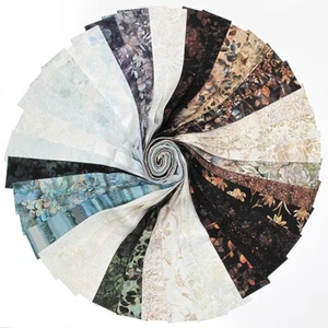 Hoffman Bali Pop Seashell Florals Hand-Dyed Batiks Strips Fabric Precuts M202.33 - Picture 1 of 1