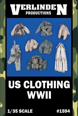 1/35 WWII US Soldier Clothing VERLINDEN #1594 Resin Model Kits - Image 1 of 2