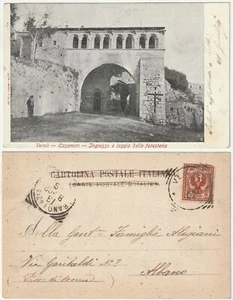 VEROLI - FROSINONE - CASAMARI - INGRESSO E LOGGIA DELLA FORESTERIA -VIAGG.-56981 - Picture 1 of 1