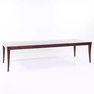 Bill Sofield for Baker Furniture Modern Walnut Dining Table with 2 Leaves - Picture 1 of 14