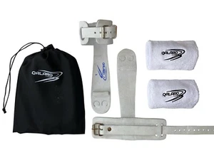 QALARO BAR GRIPS - SINGLE BUCKLE NARROW DOWEL HAND GUARDS FOR GIRLS GYMNASTICS - Picture 1 of 9