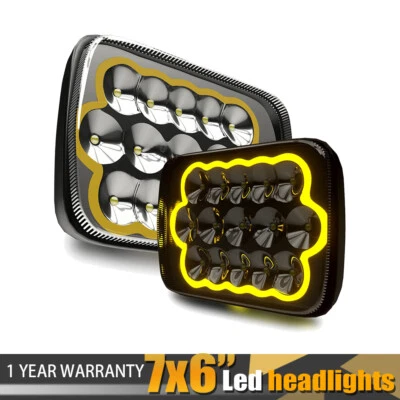 5X7" 7x6 inch Rectangle LED Headlight w/Parking Light for Toyota Pickup Truck - Image 1 of 4