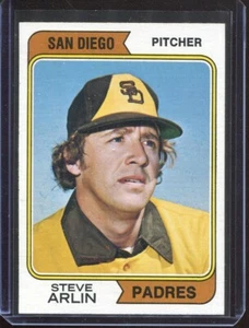 1974 Topps Baseball # 406 Steve Arlin (NM-MT) Near Mint to Mint - Picture 1 of 2