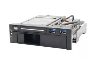 SYBA SY-MRA55006 5,25 Zoll Schacht Dual SATA HDD Mobiles Rack - Bild 1 von 5