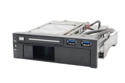 SYBA SY-MRA55006 5.25inch Bay Dual SATA HDD Mobile Rack - Image 1 of 4