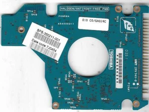 Toshiba MK6021GAS HDD2183 F ZE01 S 60GB IDE Pcb Board Only - Picture 1 of 2
