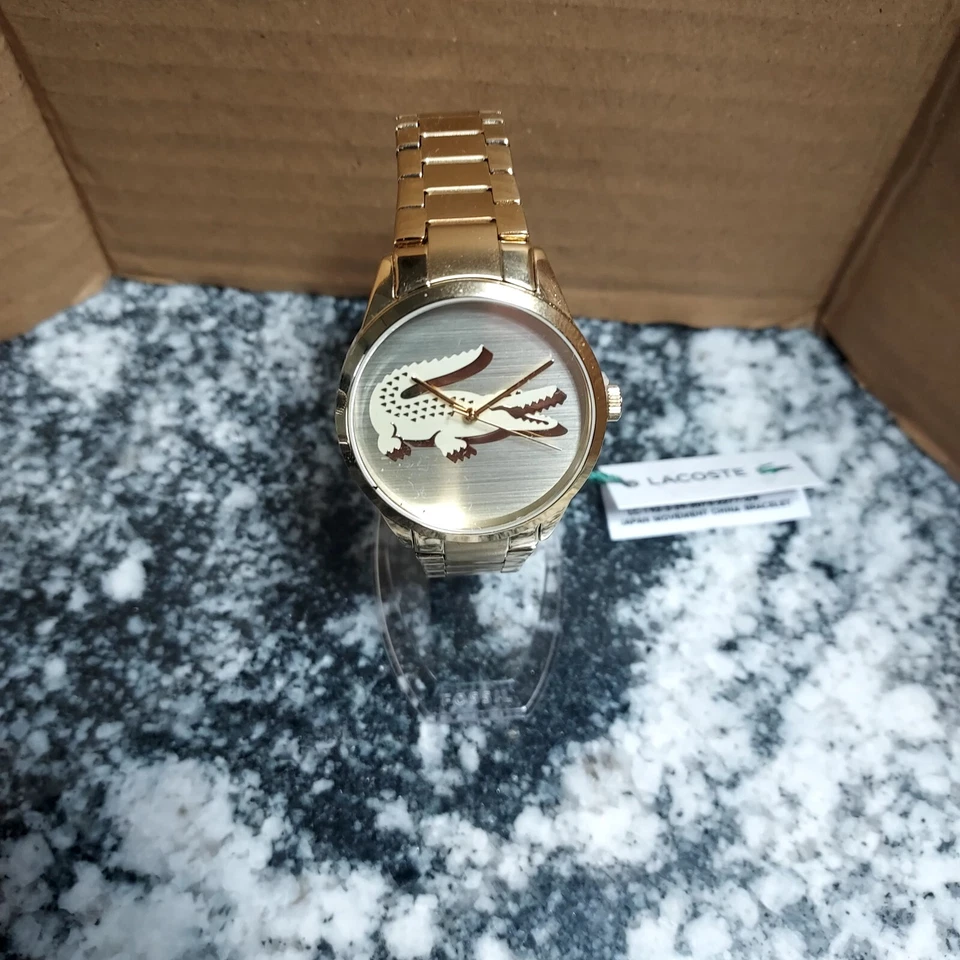 Lacoste Gold Analogue Women Watch Ladycroc 2001175