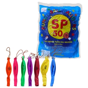 50 x GROSSE PUNCHBALLONS PARTYTÜTENFÜLLER WARE KINDER BEUTETÜTEN SPIELZEUG - Bild 1 von 1