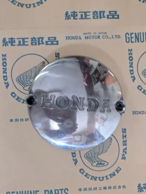 HONDA C102, CA102, C200, CA200, CT200 NOS Points Cover 30371-003-000 - Image 1 of 4
