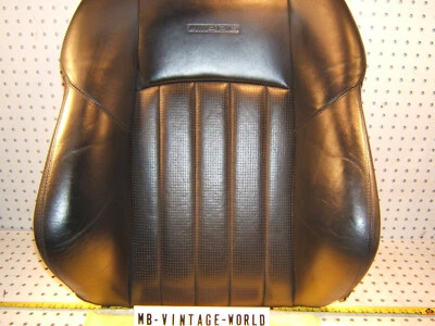 OEM MERCEDES 2-04 W203 C32 AMG ASIENTO DELANTERO R O L CUERO NEGRO SIESTA TRASERO 1 CUBIERTA Foto 1 de 4