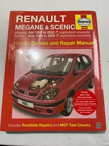 Haynes Workshop Manual 3916 Renault Megane & Scenic 1999-2002 Petrol & Diesel - Picture 1 of 3