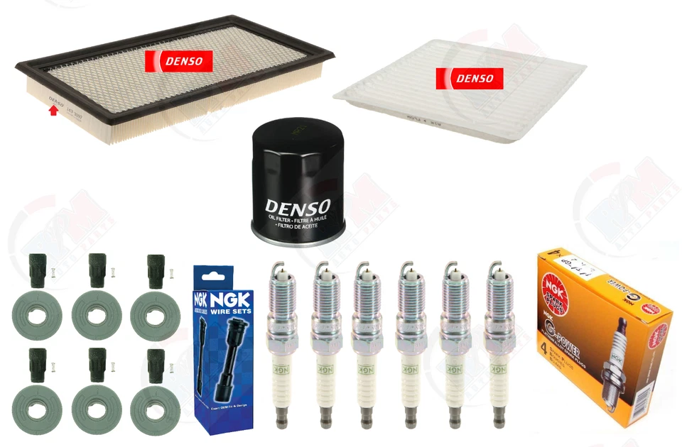 Kit de afinación DENSO con botas NGK "PLATINUM" y bobina para Ford Edge V6 2009-2014 Foto 1 de 1