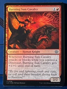 MTG Lost Caverns of Ixalan Burning Sun Cavalry Foil LCI NM - Picture 1 of 1