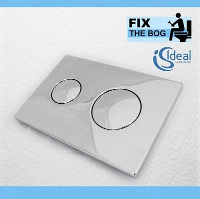 IDEAL STANDARD S4399AA FLUSHPLATE DUAL AIR PNEUMATIC CONCEALA 2 FLUSH PLATE - Image 1 of 4