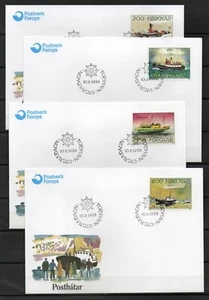 Faroe Islands - Ships - 1992 FDC´s - Full Set - VF Used !!!!!  (A6975) - Picture 1 of 1