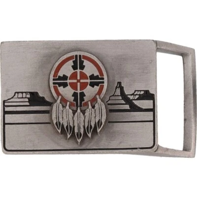 Niño Niño Niña Nativo Americano Indio Atrapasueños Suroeste Nuevo de Lote Antiguo Hebilla de Cinturón Foto 1 de 4