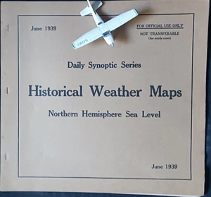 JUNE 1939 WWII/WW2 Historical Weather Maps Northern Hemisphere Daily Synoptic - Picture 1 of 8