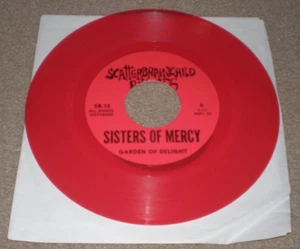 The Sisters of Mercy Garden of Delight / Dance On Glass 7" RED VINYL Record RARE - Picture 1 of 2