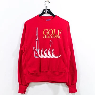 Sudadera Golf Challenge Mediana De Colección Años 90 Tejido Estilo Hecha en EE. UU. Foto 1 de 4