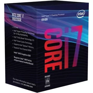 Intel CM8068403358316 Core i7-8700 Hexa-core (6 Core) 3.2GHz Processor Socket - Picture 1 of 1
