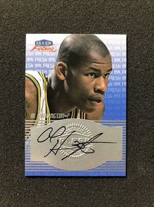 1999-2000 Fleer Focus AL HARINGTON Autograph FRESH INK INSERT ROOKIE CARD