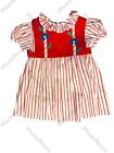 New Vtg Sylvia Whyte baby girl sz L, 9-12M 2 pc dress, cotton/polyester see meas