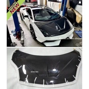 Kit de carrocería de fibra de carbono real para Lamborghini Gallardo 08-12 cubierta de panel del capó del motor - Imagen 1 de 6