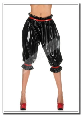 乳胶紧身连衣裤女式时尚中号开花裤裤子定制 0.4 毫米 A16 — 第 1/4 张图片