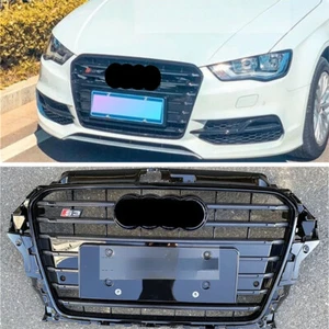Parrilla de malla negra para parachoques delantero para Audi A3 S3 2013-2016 - Imagen 1 de 5