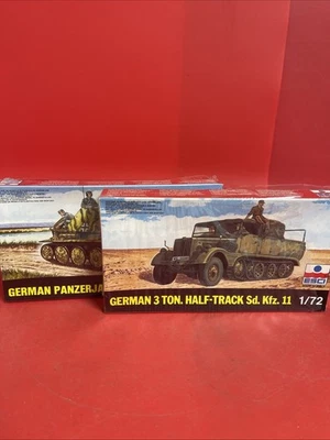 ESCI 1/72 WW2 Alemán Panzerjager Marder III Tanque Hunter y Alemán 3 Ton. Media Pista Foto 1 de 4