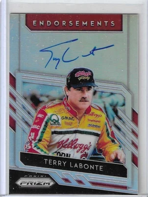 2019 PANINI PRIZM RACING TERRY LABONTE ENDORSEMENTS ON CARD AUTO COLOR MATCH - Image 1 of 2