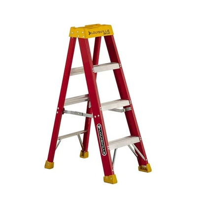 Escalera de fibra de vidrio de 4 pies, carga de 300 libras, tipo IA, L-3016-04, NewLouisville Foto 1 de 2