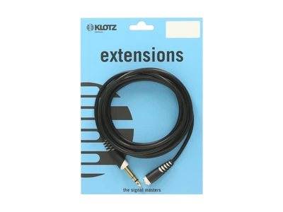 Klotz AS-EX60300 3 Metre headphone extension TRS 6.3 mm - TRS socket 3.5 mm - Image 1 of 4