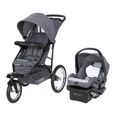 Sistema de Viaje Baby Trend, Combo Cochecito y Asiento de Coche, Journey Jogger, Gris Foto 1 de 4